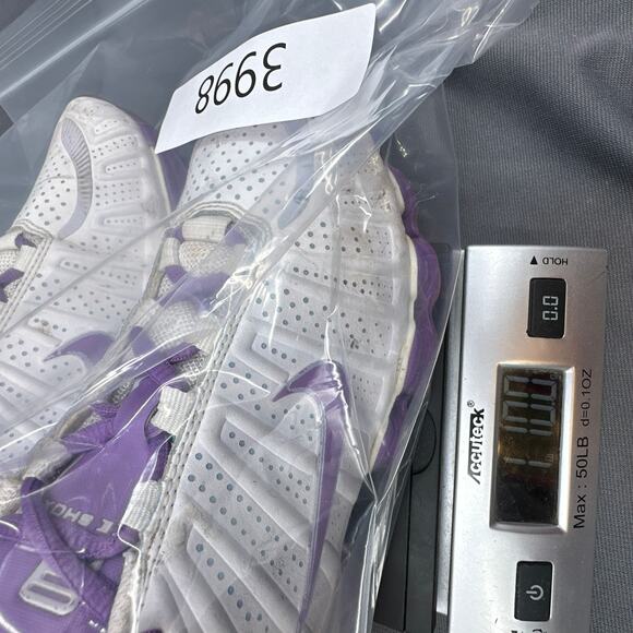 Nike Shox TLX Running Sneakers Sz 7.5 White Purple Athletic Shoe Streetwear READ - Picture 10 of 16